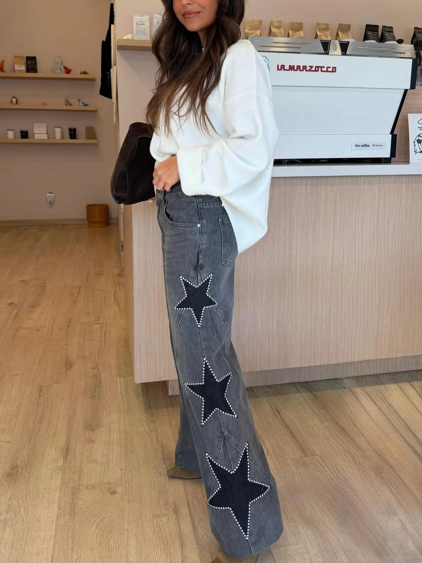 Giulia I jeans con estampado de estrellas
