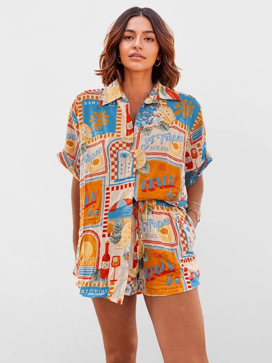 Federica I conjunto camisa oversize e short