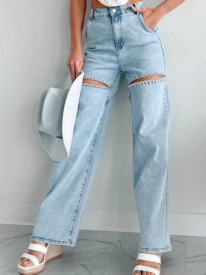 Genova I jeans con detalles brillantes