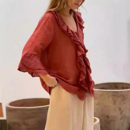 Hestia I blusa romántica