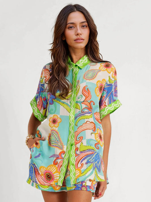 Florale I conjunto camisero boho