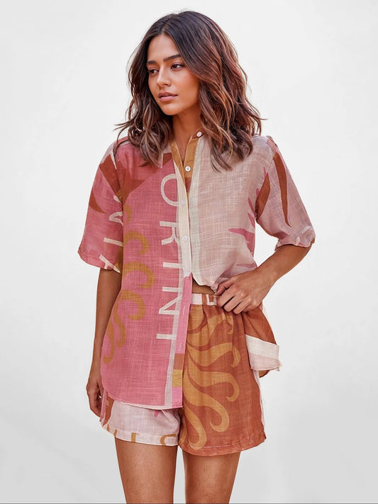 Teresa I conjunto camisero terra rosa ROSAVELLI - imagen 1