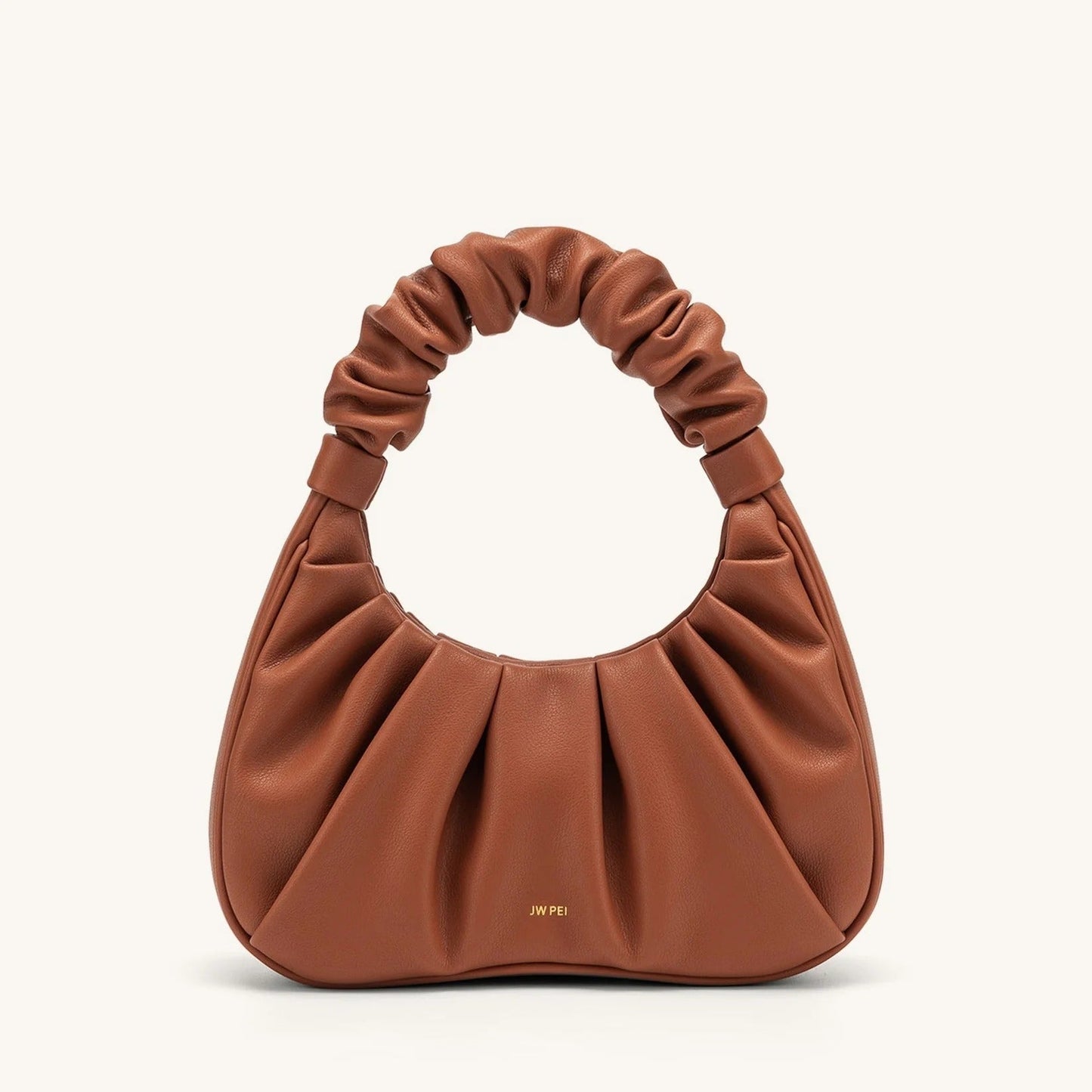 Carlota I borsa fruncida piel beige ROSAVELLI - imagen 3