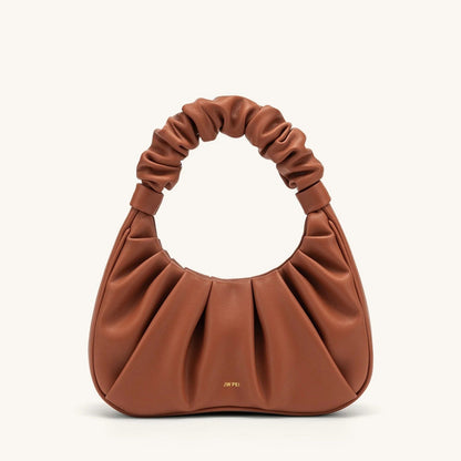 Carlota I borsa fruncida piel beige ROSAVELLI - imagen 3