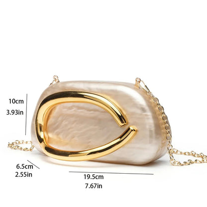 Selene I clutch nácar riviera ROSAVELLI - imagen 2