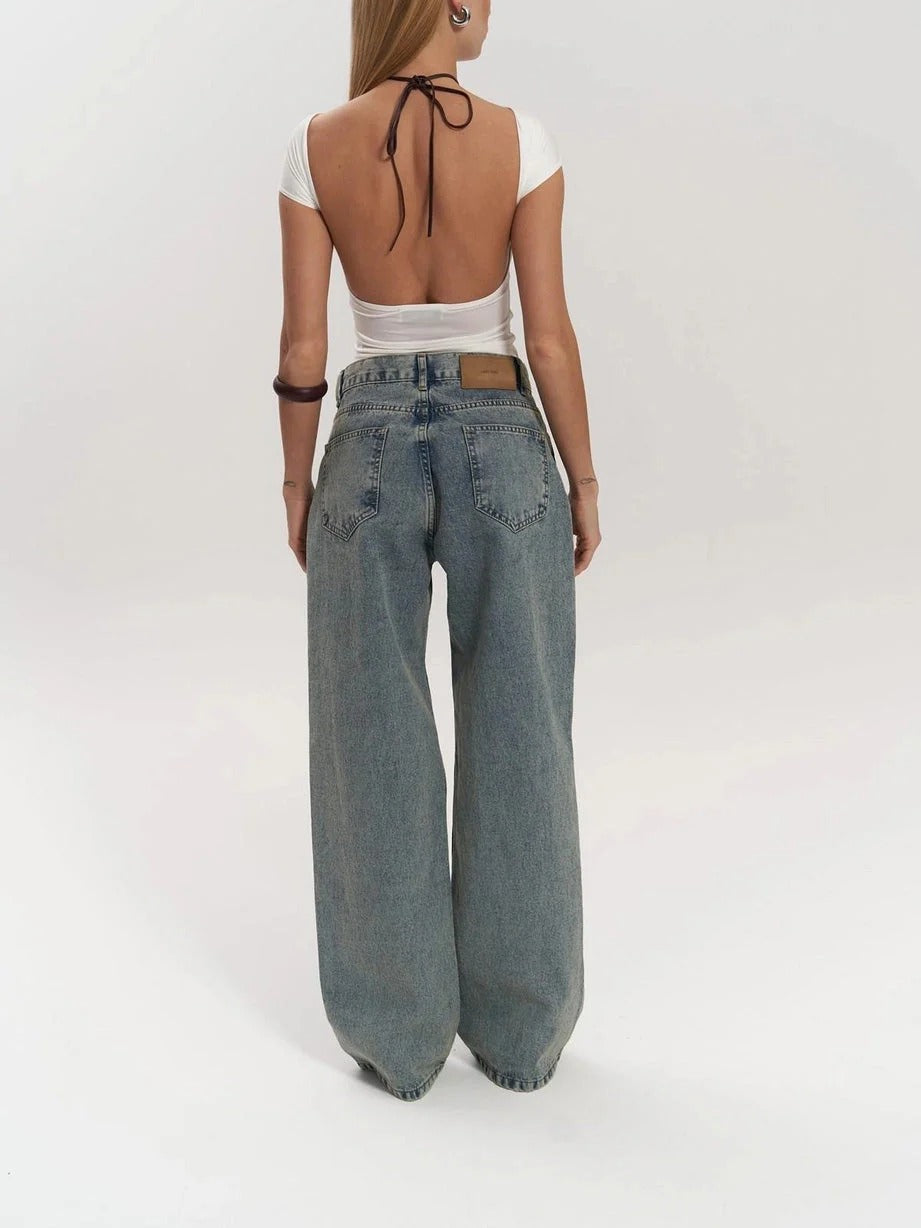Alessia I jeans con detalle transparente