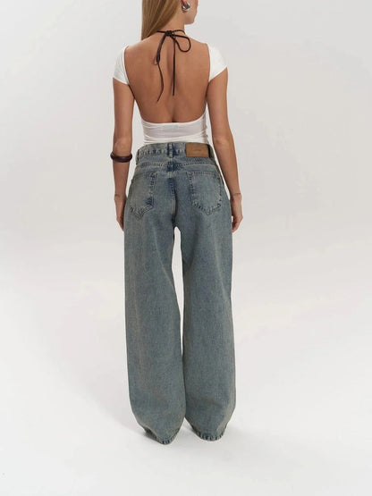 Alessia I jeans con detalle transparente
