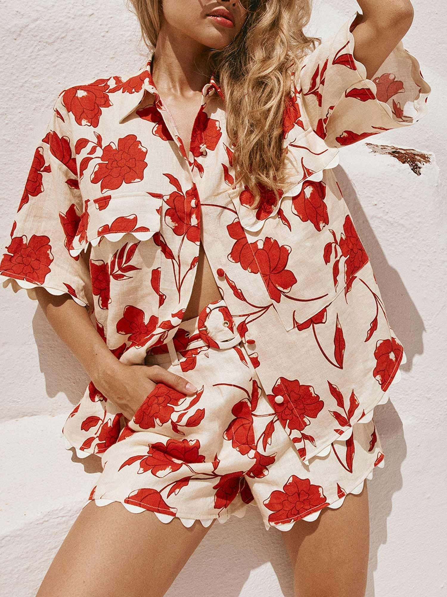 Pauline I conjunto dos piezas en lino ROSAVELLI - imagen 1