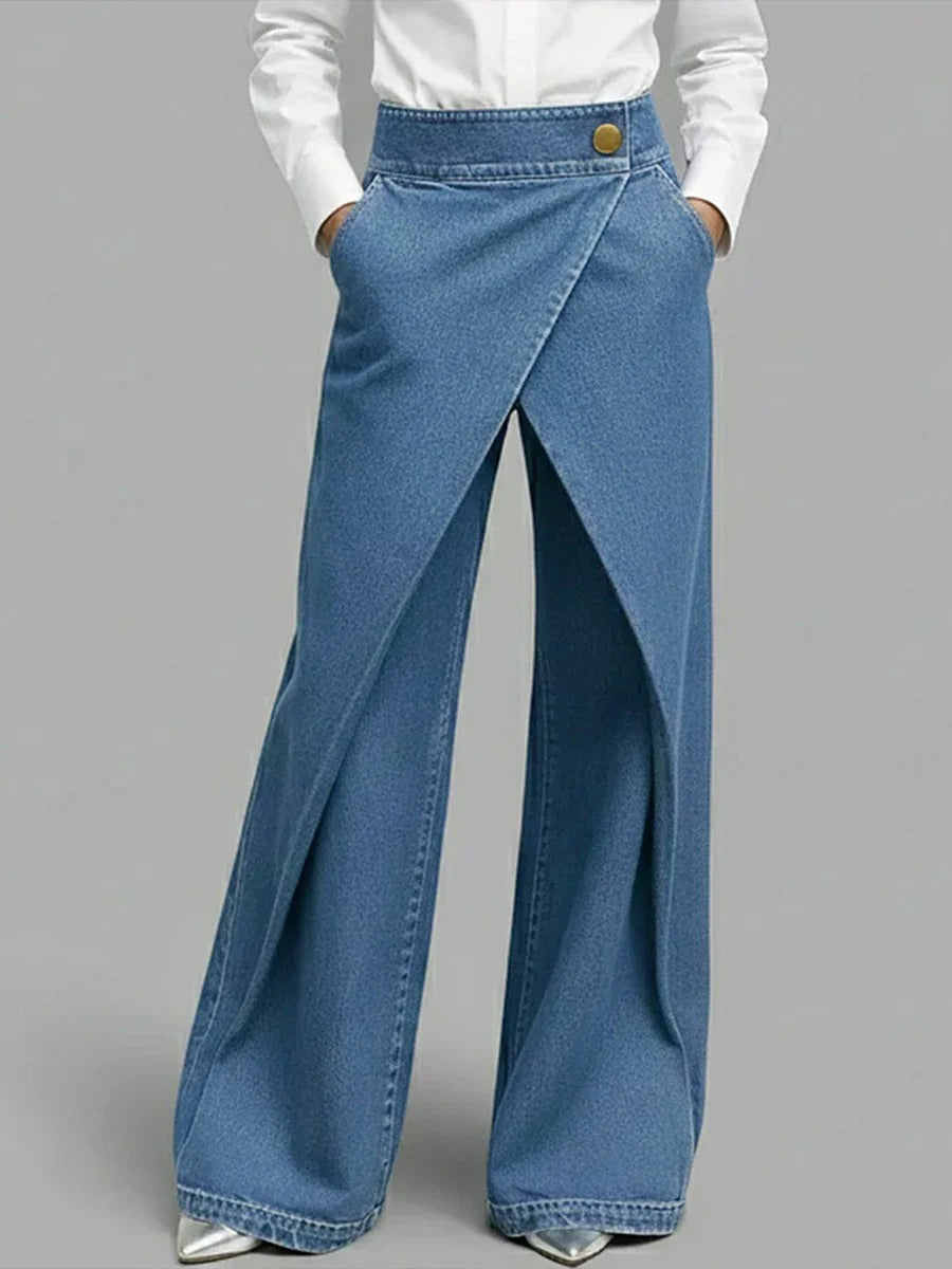 Victoria I pantalón pierna ancha cruzado