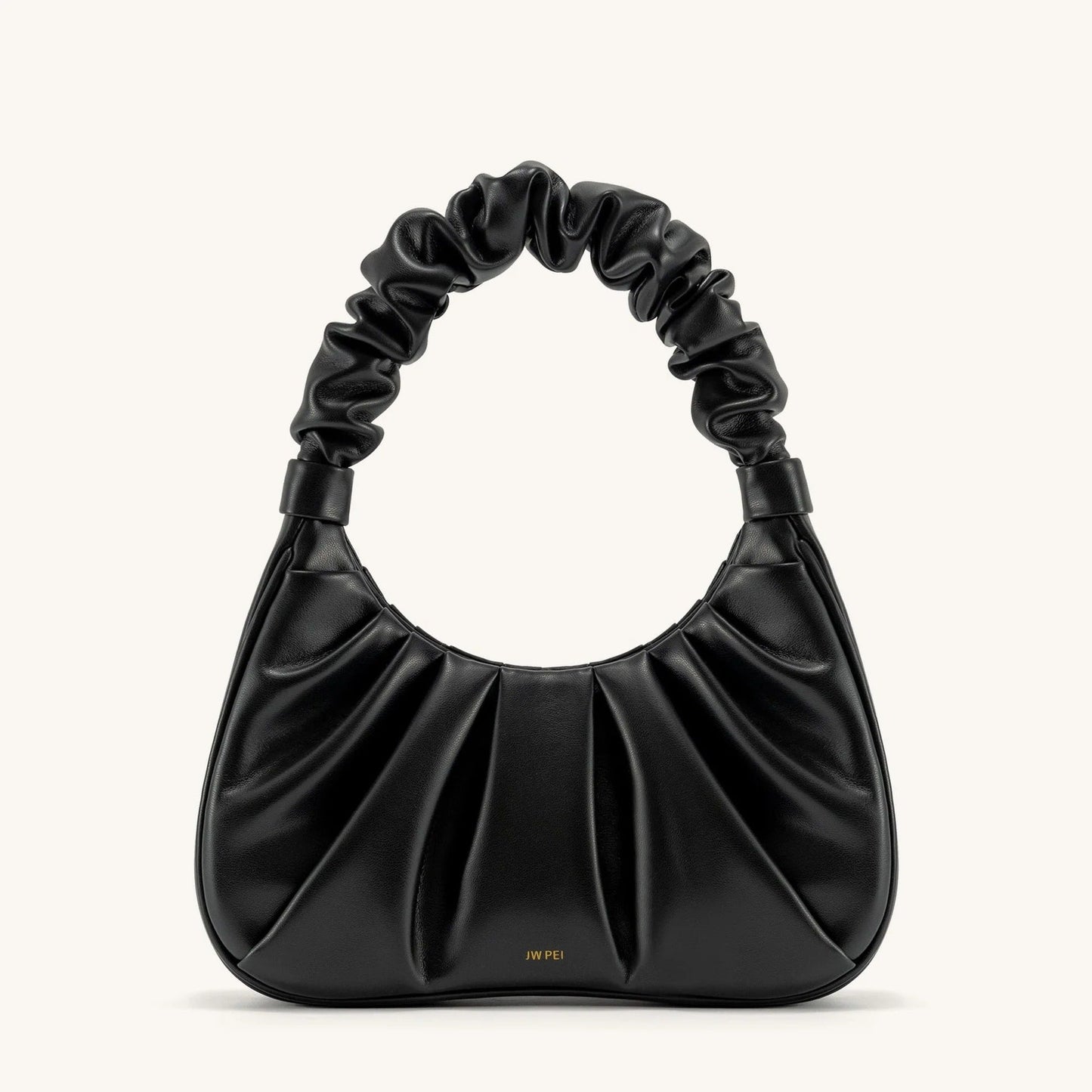Carlota I borsa fruncida piel beige ROSAVELLI - imagen 1