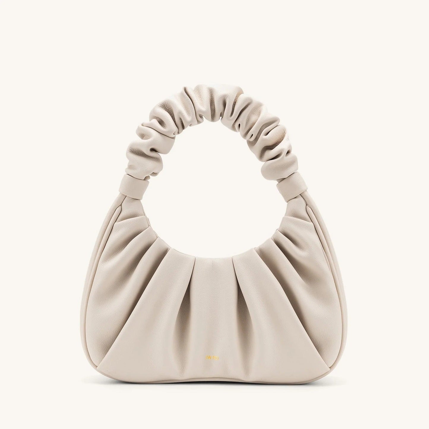 Carlota I borsa fruncida piel beige ROSAVELLI - imagen 8