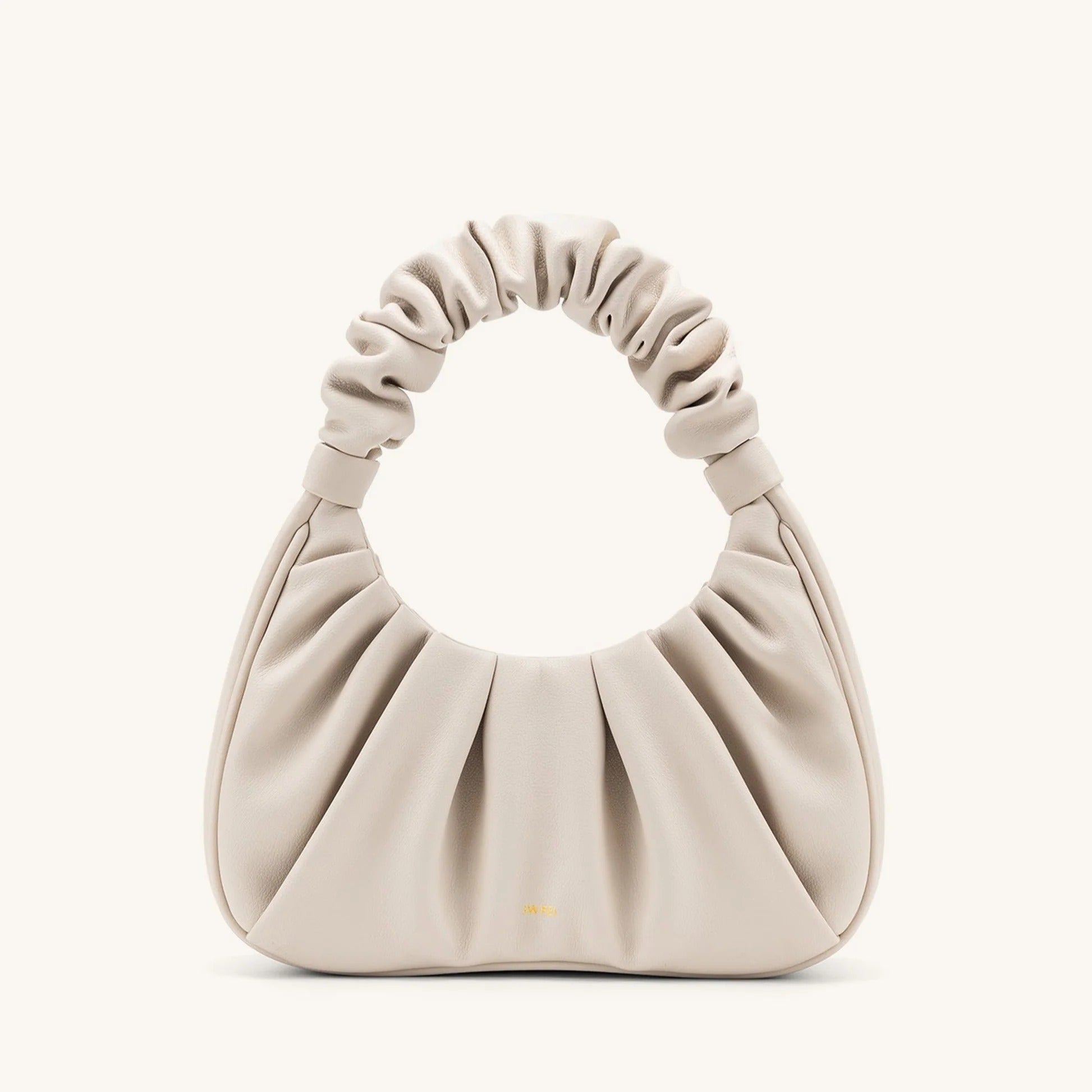 Carlota I borsa fruncida piel beige ROSAVELLI - imagen 8