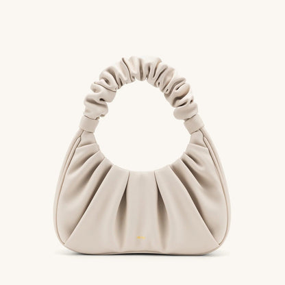 Carlota I borsa fruncida piel beige ROSAVELLI - imagen 8
