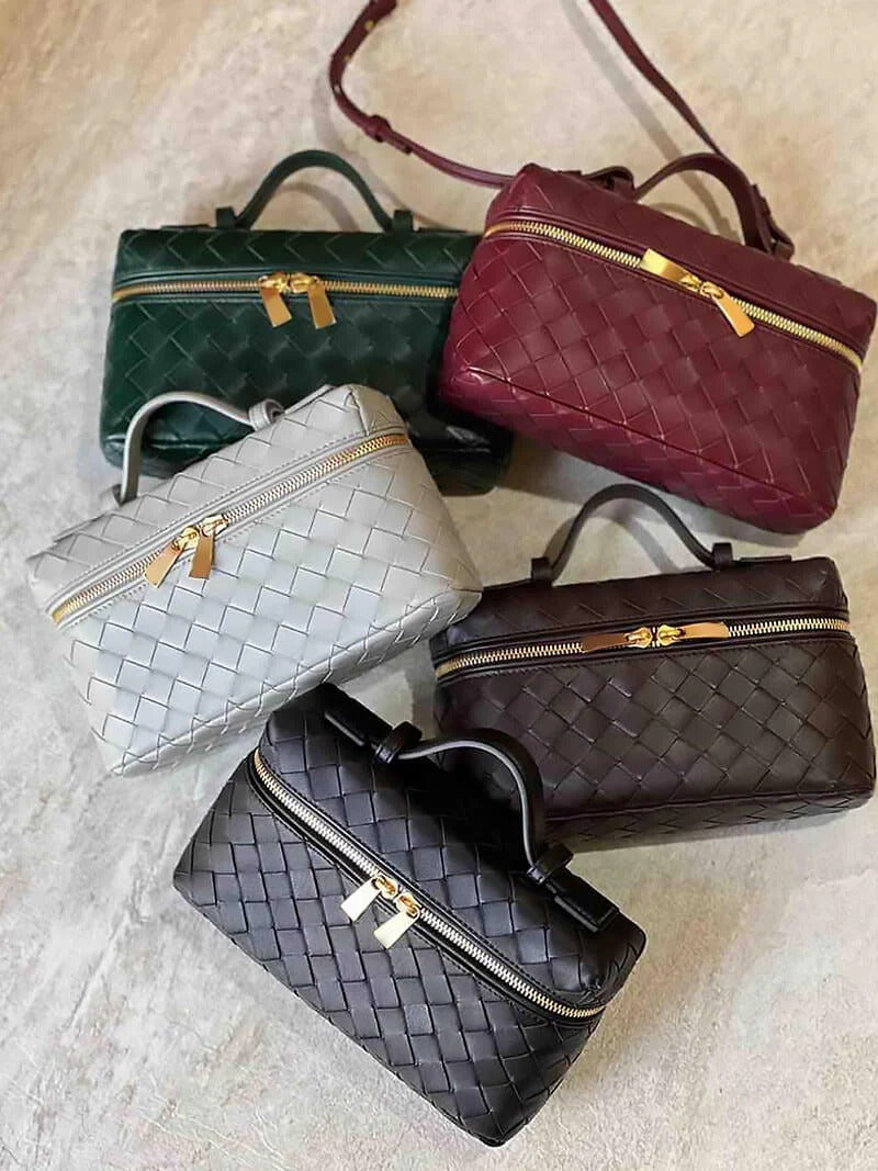 Venegga I bolso baúl trenzado con doble cremallera ROSAVELLI - imagen 11