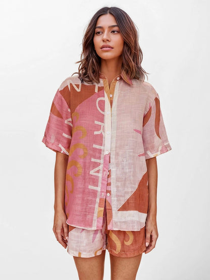 Teresa I conjunto camisero terra rosa ROSAVELLI - imagen 2
