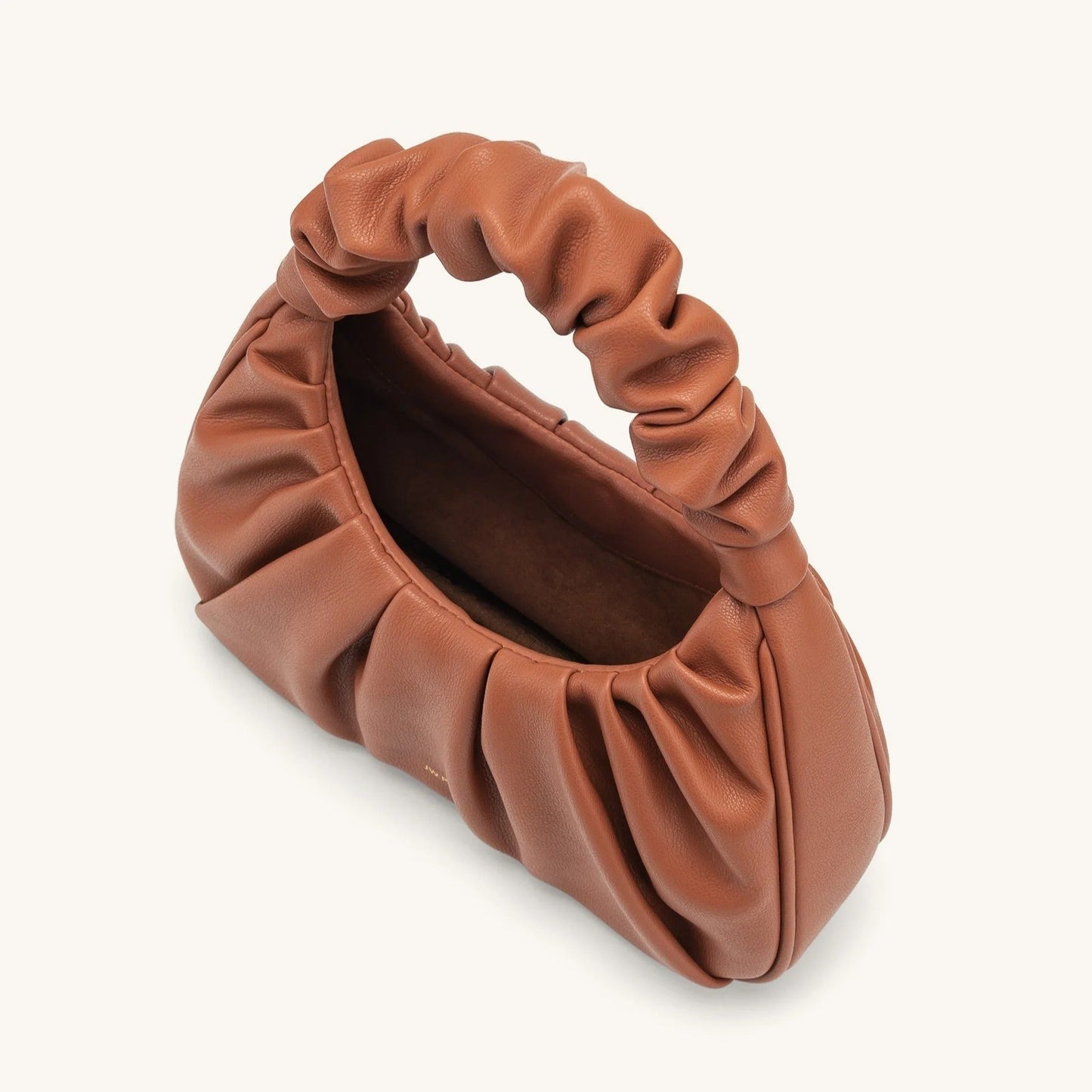 Carlota I borsa fruncida piel beige ROSAVELLI - imagen 15