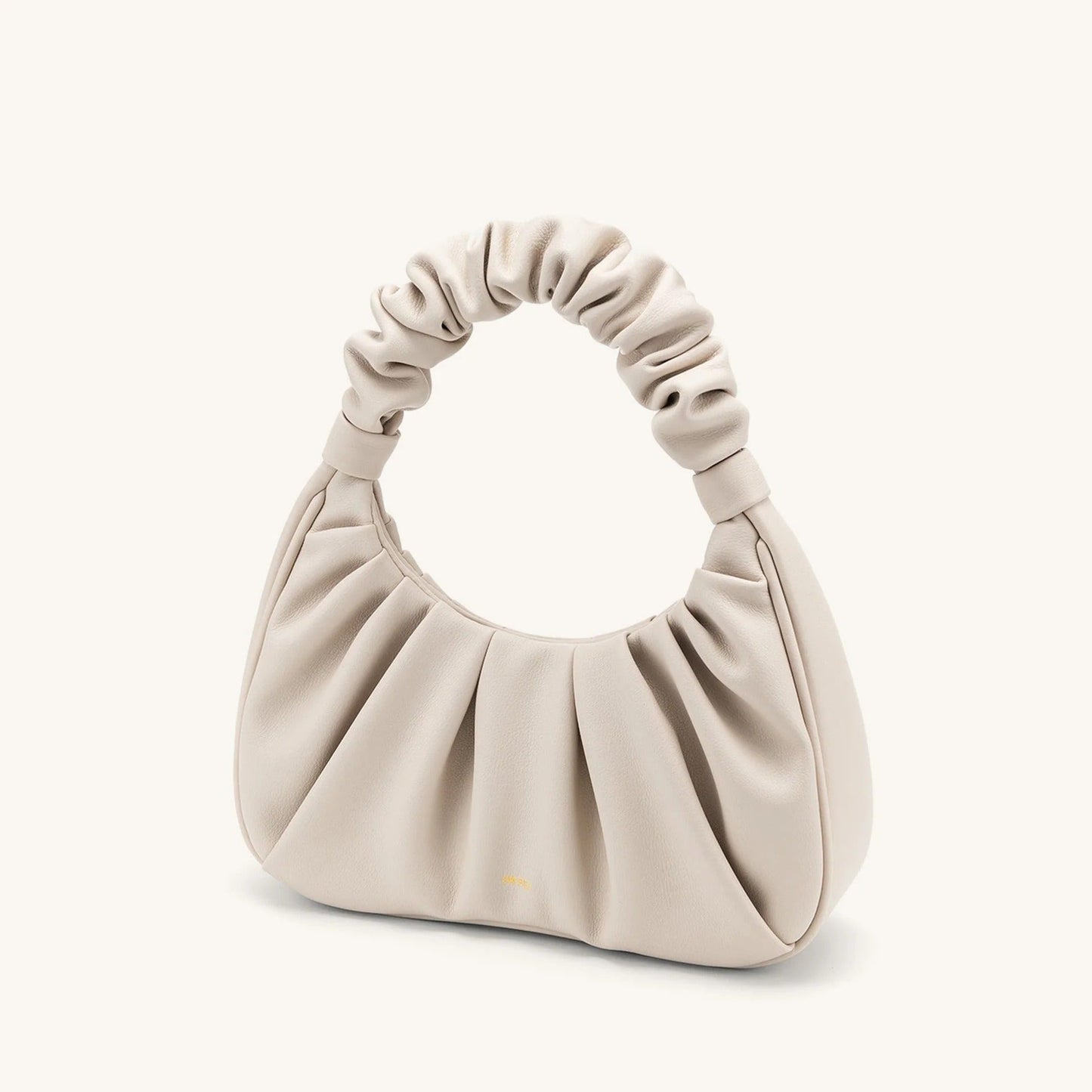Carlota I borsa fruncida piel beige ROSAVELLI - imagen 2
