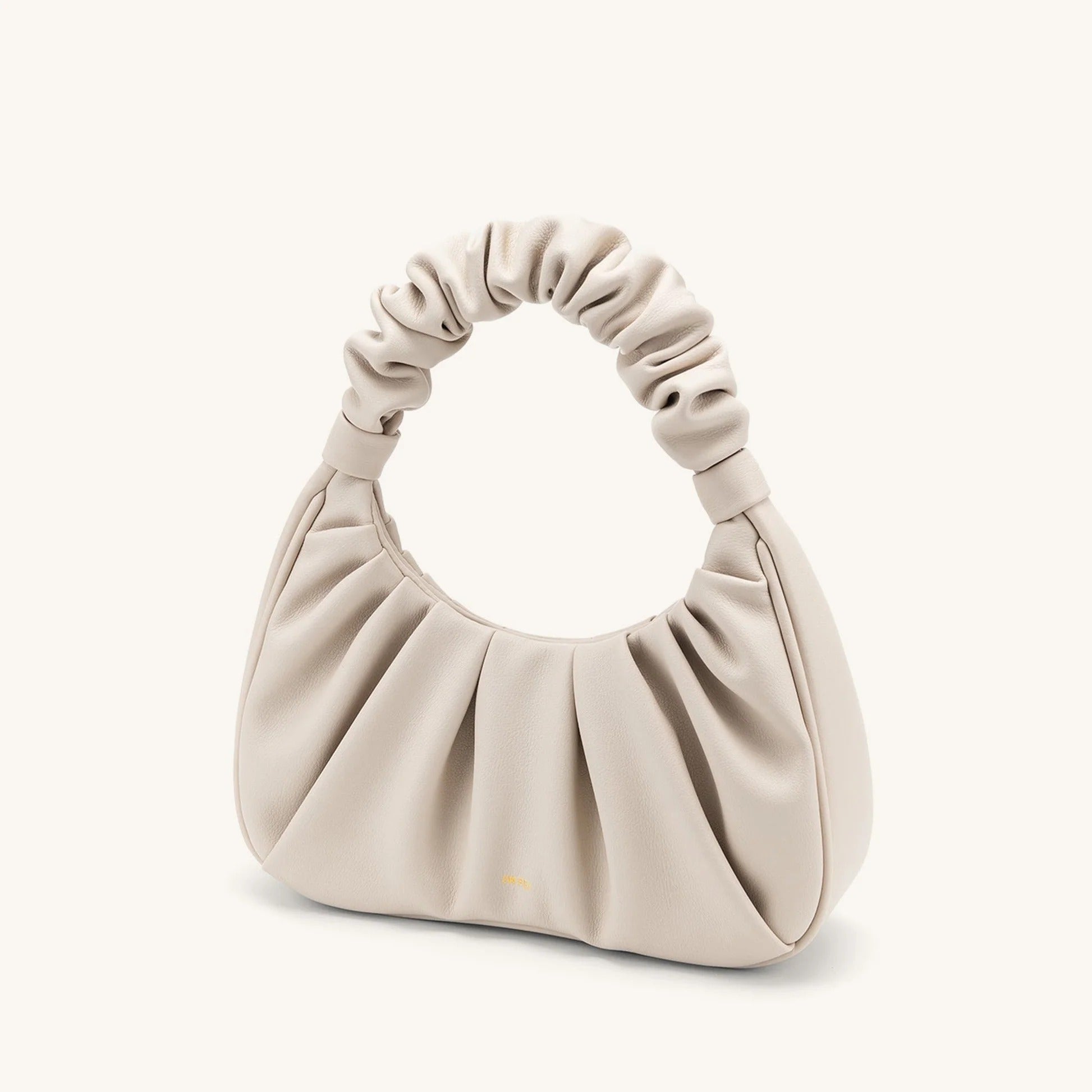 Carlota I borsa fruncida piel beige ROSAVELLI - imagen 2