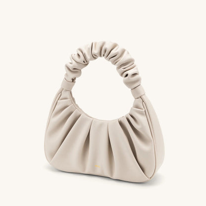 Carlota I borsa fruncida piel beige ROSAVELLI - imagen 2