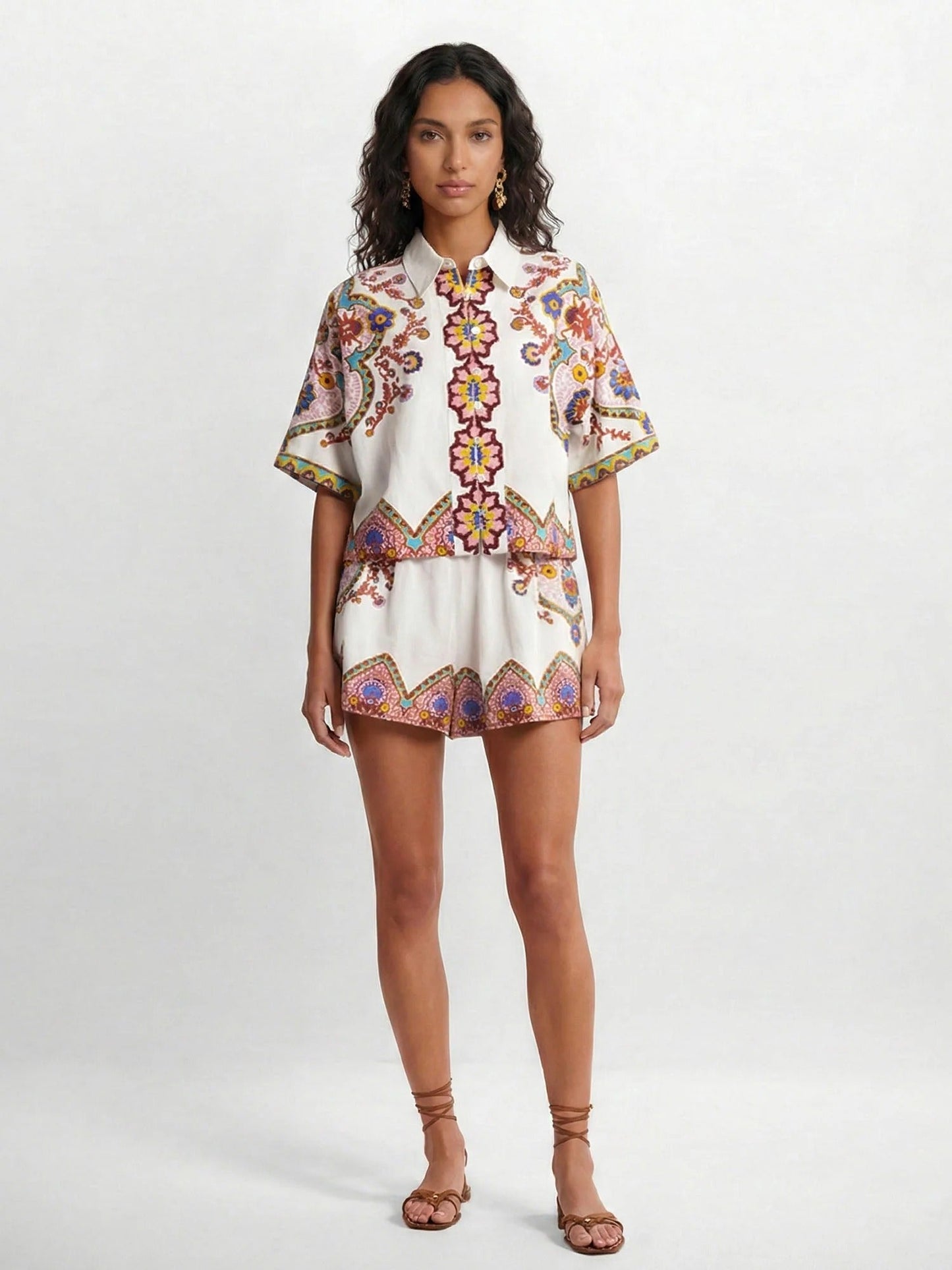 Grecia I conjunto camisero boho étnico