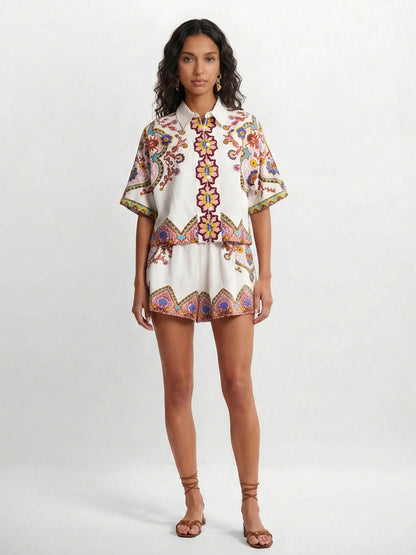 Grecia I conjunto camisero boho étnico