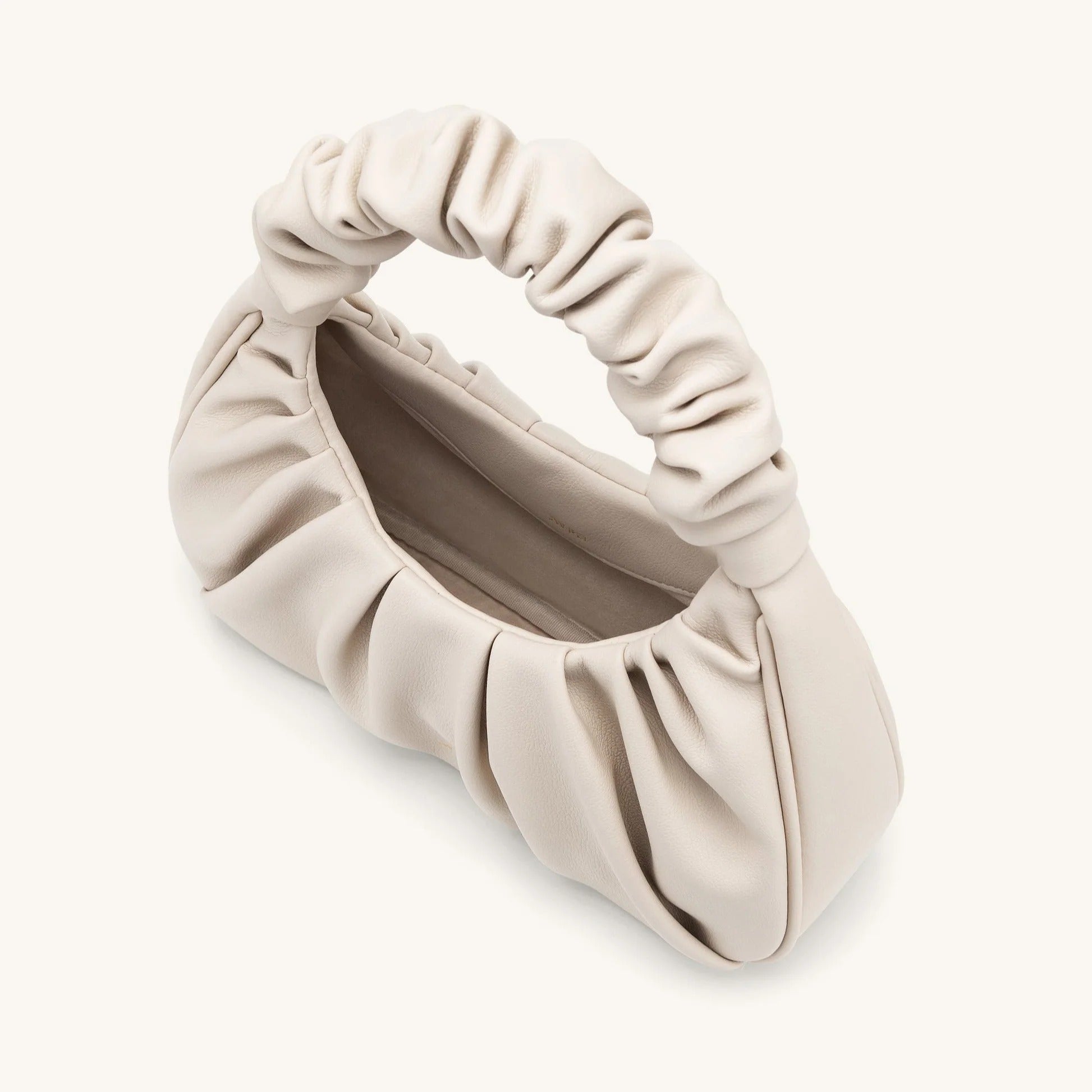 Carlota I borsa fruncida piel beige ROSAVELLI - imagen 9