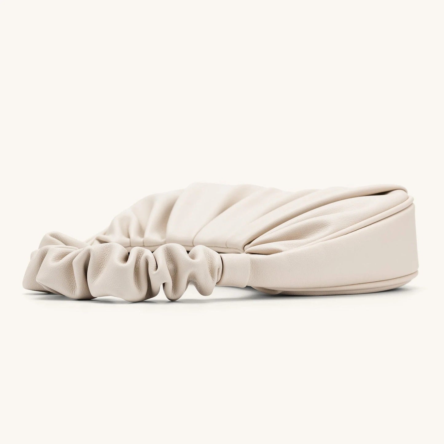 Carlota I borsa fruncida piel beige ROSAVELLI - imagen 10