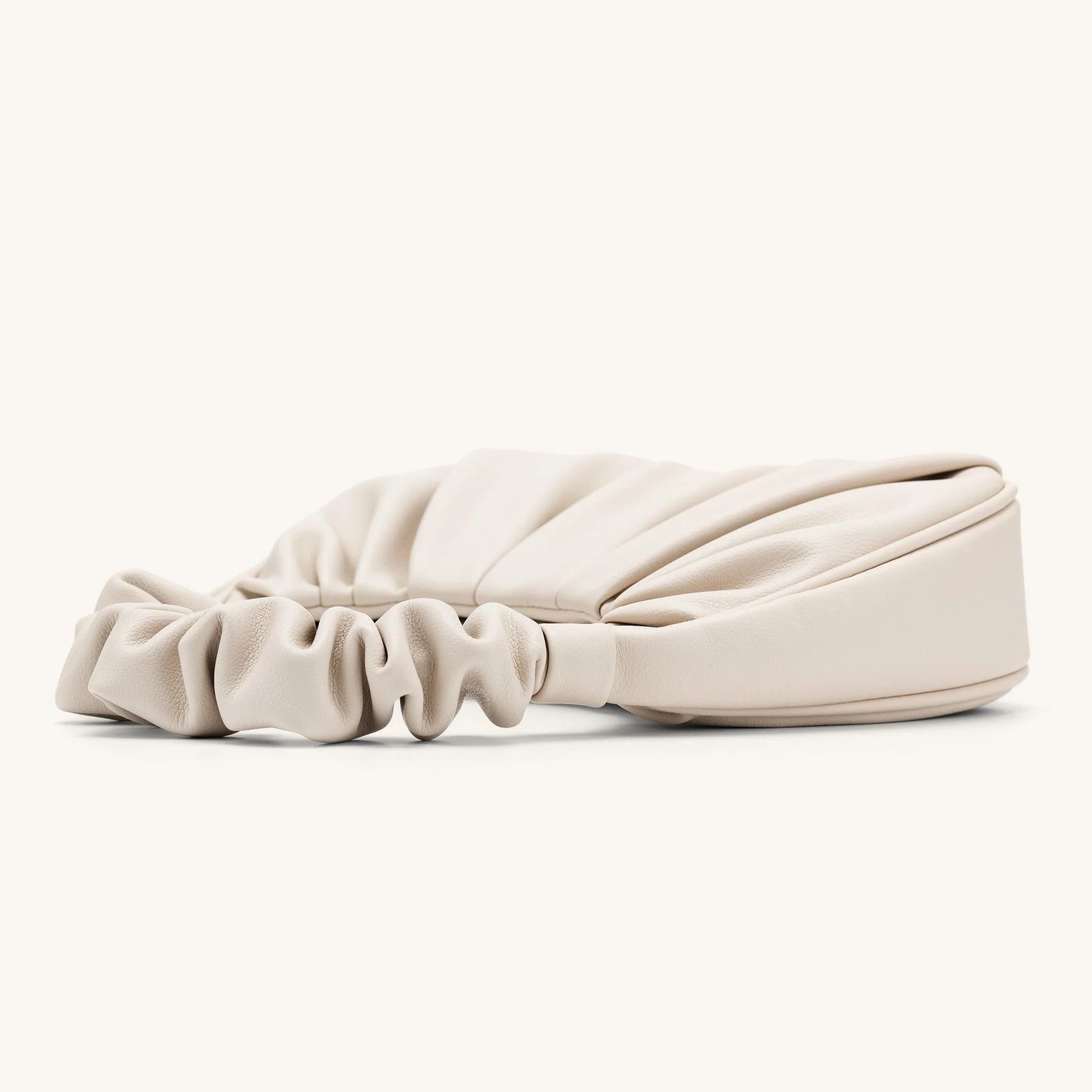 Carlota I borsa fruncida piel beige ROSAVELLI - imagen 10