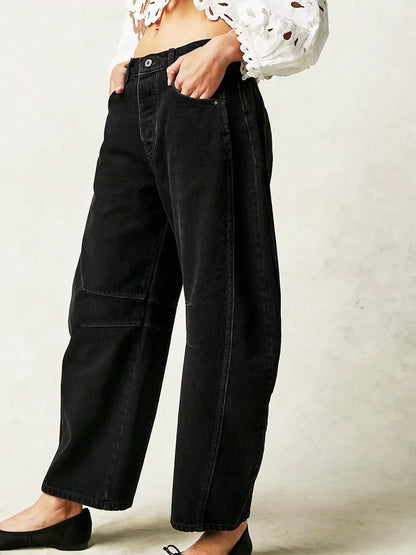Ludovica I jeans balloon leopardo ROSAVELLI - imagen 1